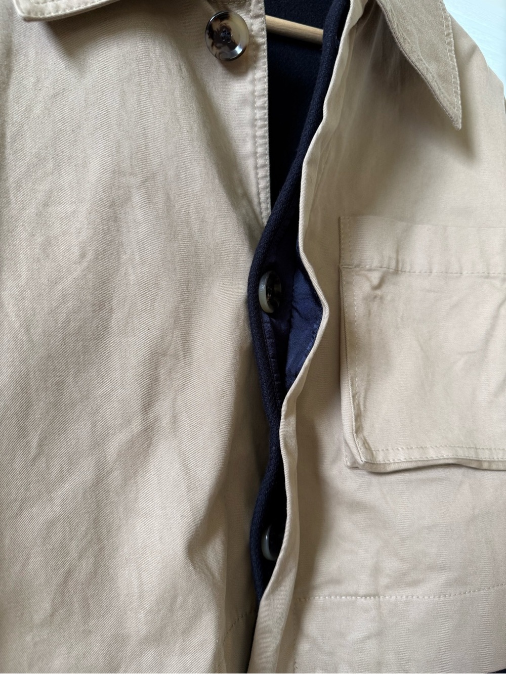 ZARA Tan Cropped Trench Jacket - Picture 4 of 6